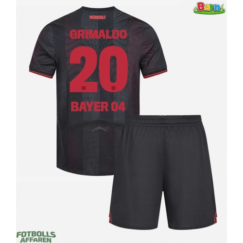 Bayer Leverkusen Alejandro Grimaldo #20 Hemmaställ Barn 2025-26 Kortärmad (+ Korta byxor)